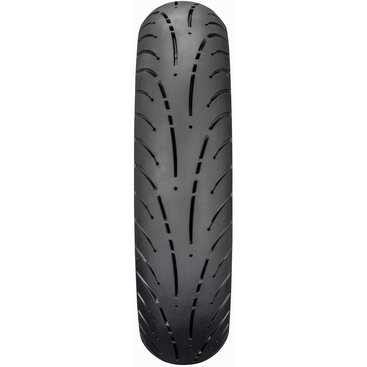 Dunlop Elite 4 Tire Rear - Straight-On View of Treads