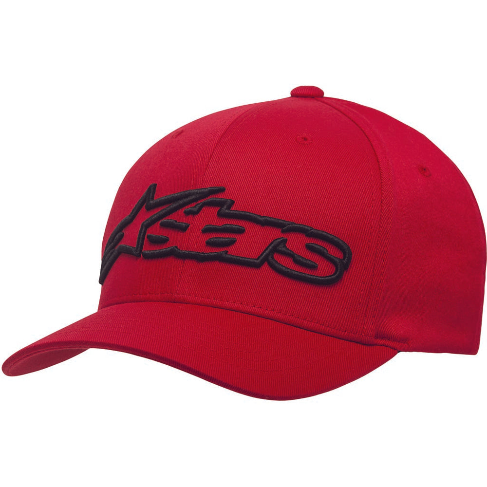 Alpinestars Blaze Flexfit Hat Red/Black - Front Side View