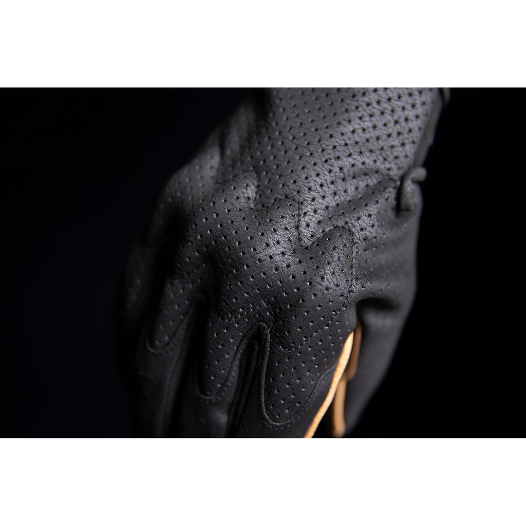 ICON Airform™ Gloves Black/Tan - Close-up of Hard Knuckles