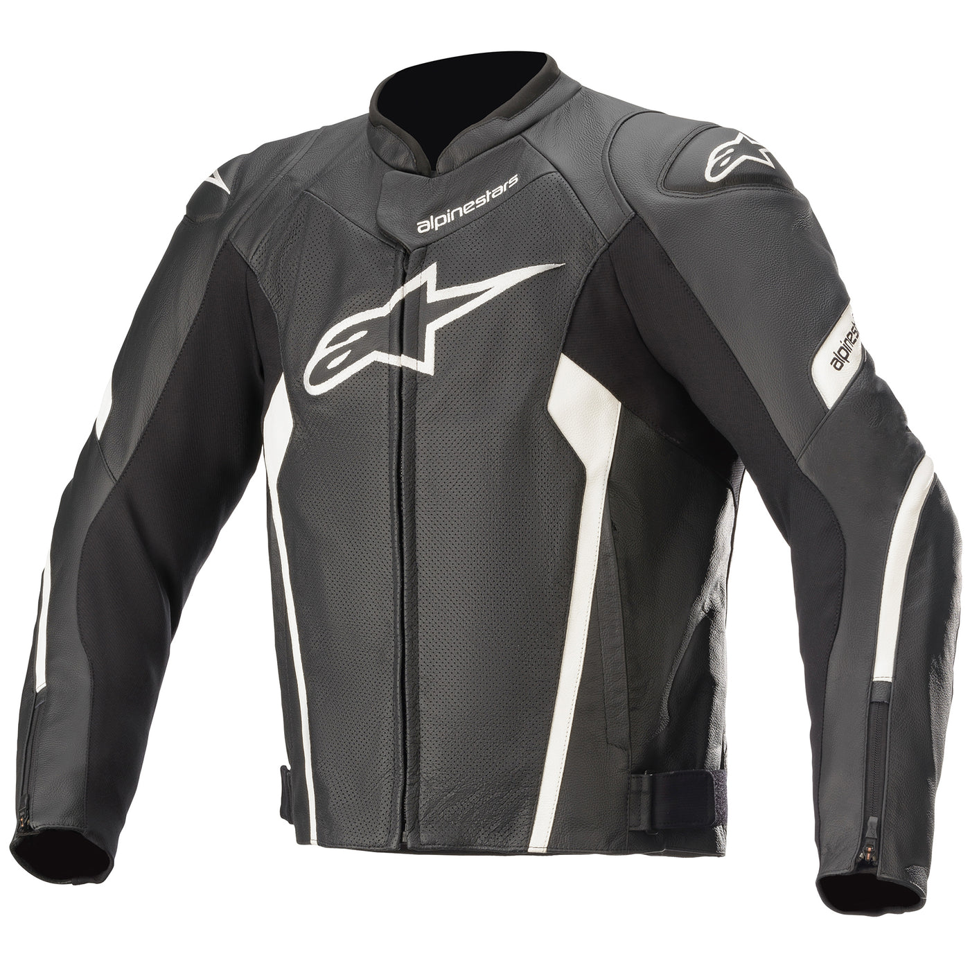 Alpinestars Faster V2 Airflow Jacket Black/White - Front View