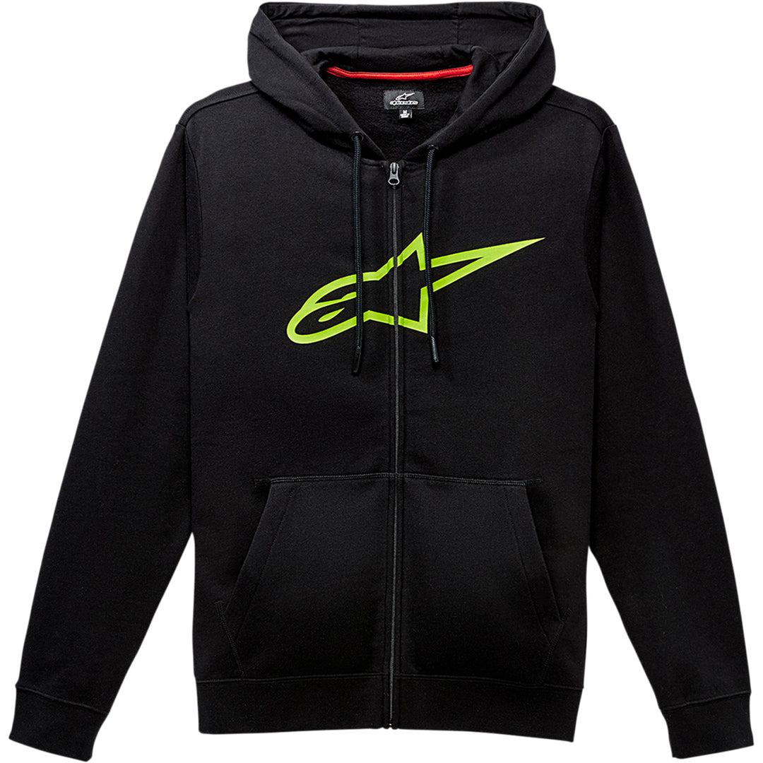 Alpinestars Ageless 2 Zip Hoodie Black/Green - Front View