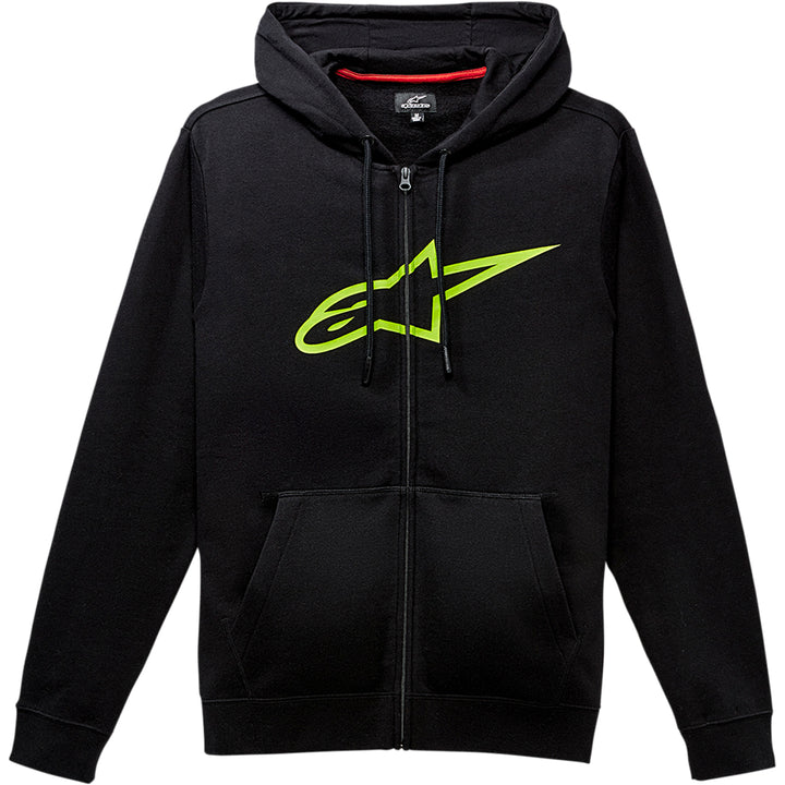 Alpinestars Ageless 2 Zip Hoodie Black/Green - Front View