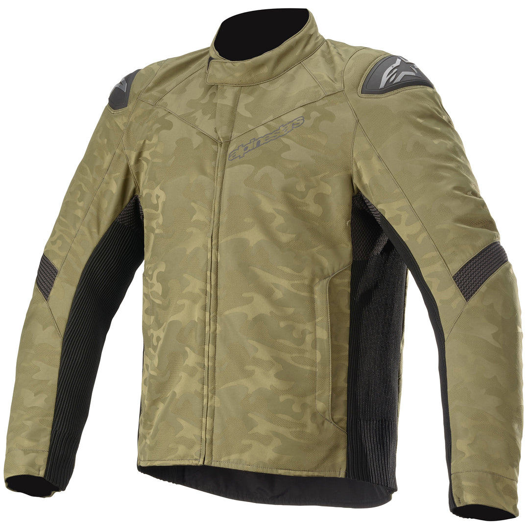 Alpinestars T SP-5 Rideknit Jacket Military Green Camo/Black - Front View