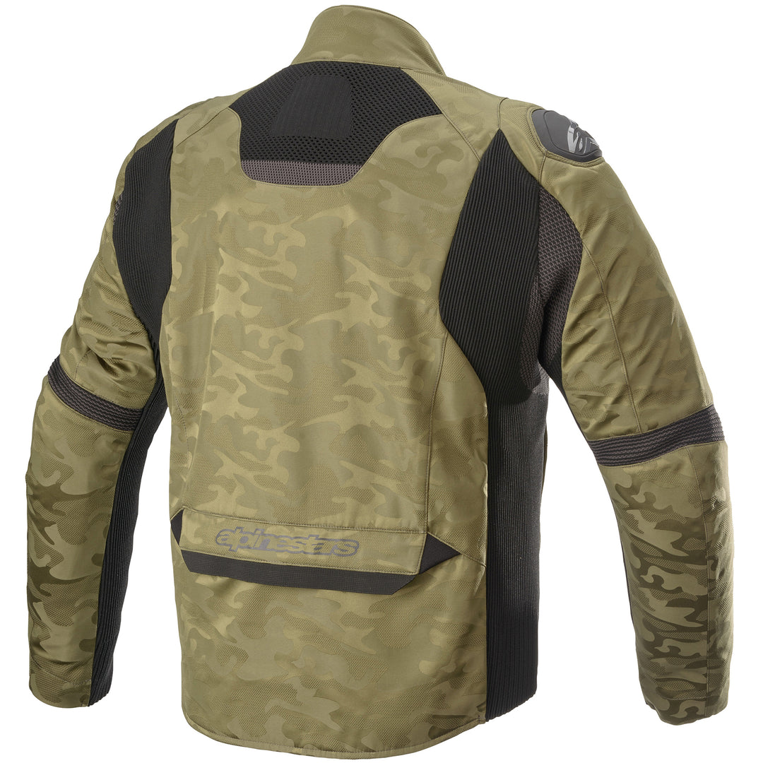 Alpinestars T SP-5 Rideknit Jacket Military Green Camo/Black - Rear View
