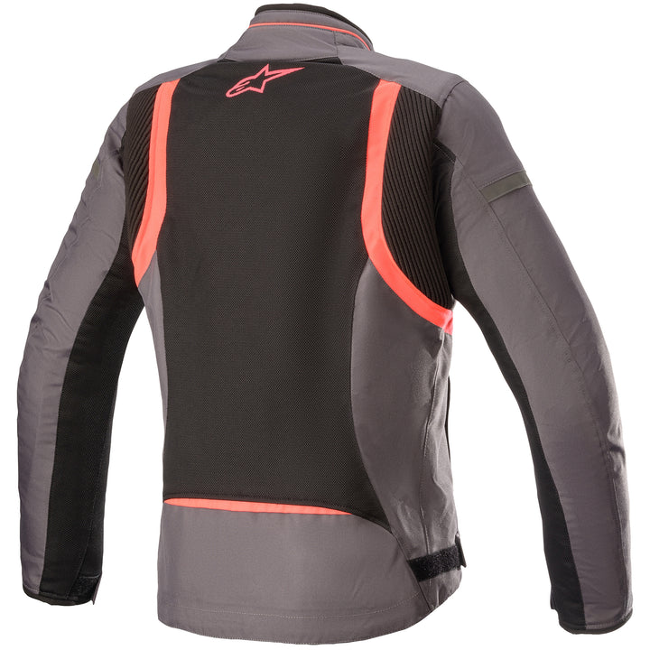 Alpinestars Stella T-Kira v2 Air Jacket Tar Gray/Black/Diva Pink - Rear View