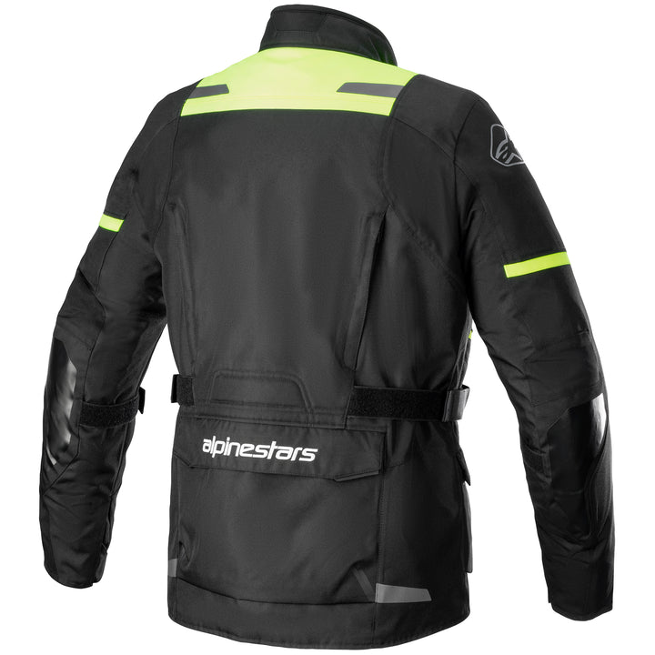 Alpinestars Andes v3 Drystar Jacket Black/Yellow Fluo - Rear View