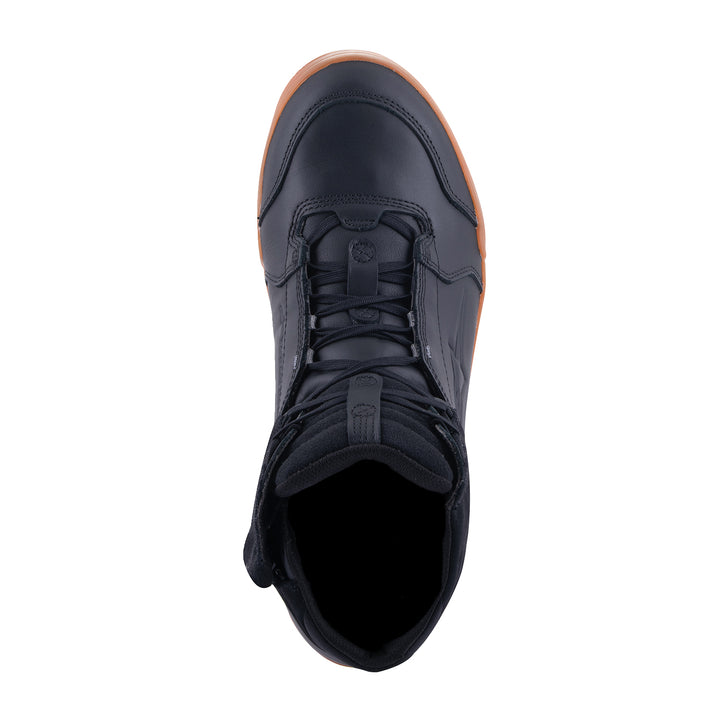Alpinestars Chrome Waterproof Shoes Black/Brown - Top Down View