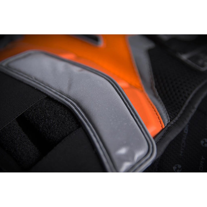 ICON Stryker Vest ORG - Close-up of Side Velcro Strap