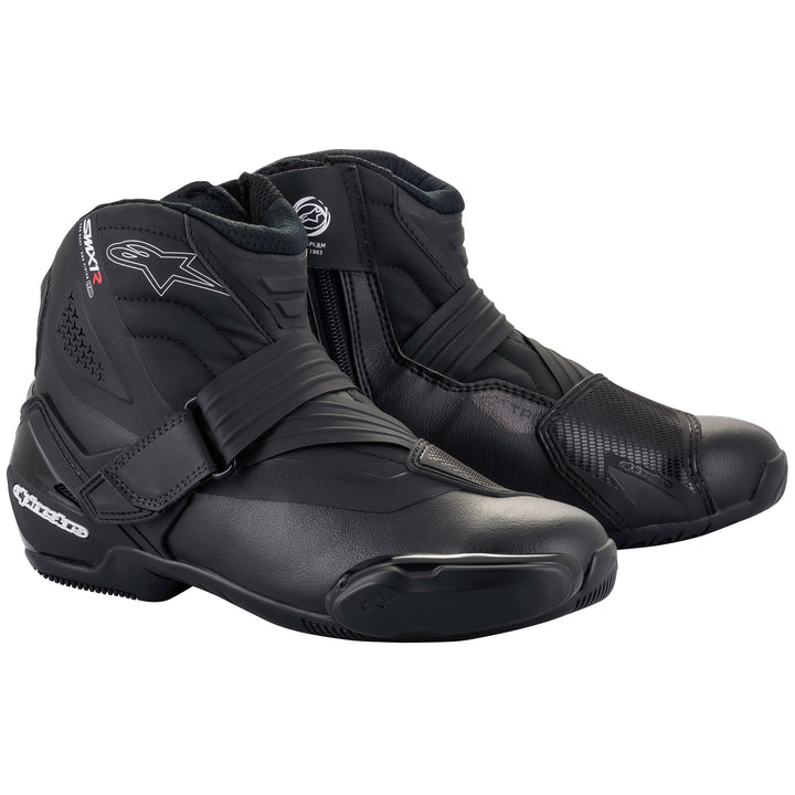 Alpinestars SMX-1 R v2 Boot Black - Front Side View of Pair