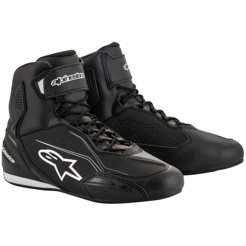 Alpinestars Faster-3 Riding Shoe Black - Front Side View of Pair