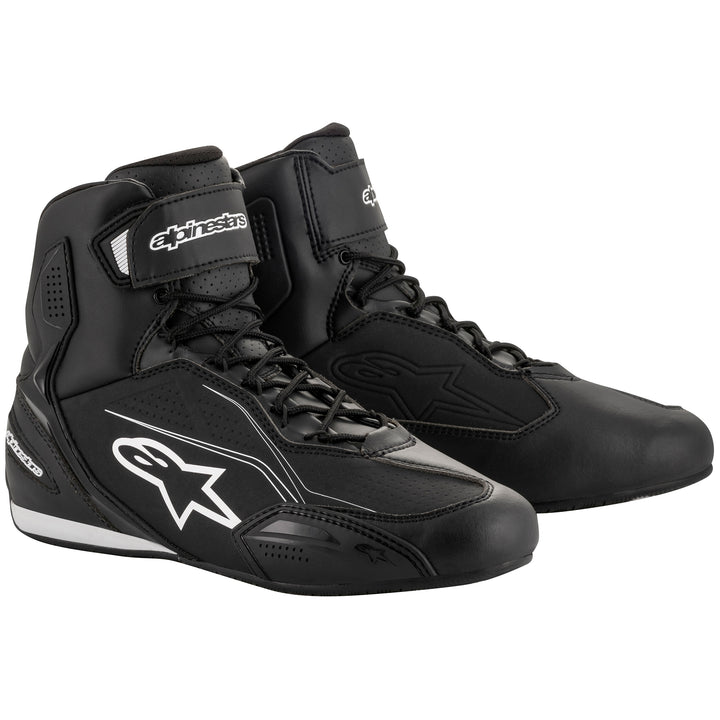 Alpinestars Faster-3 Riding Shoe Black - Front Side View of Pair