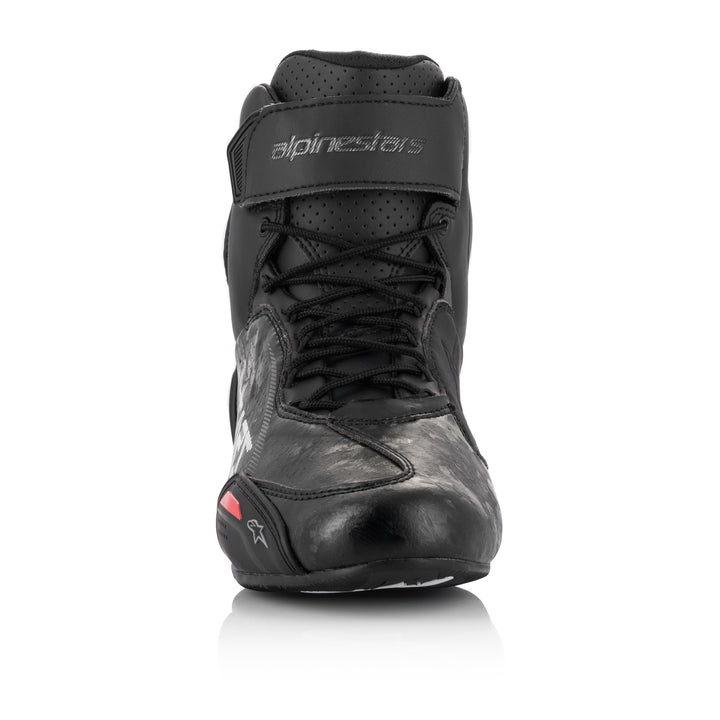 Alpinestars Faster-3 Riding Shoe Black/Gun Metal - Front View