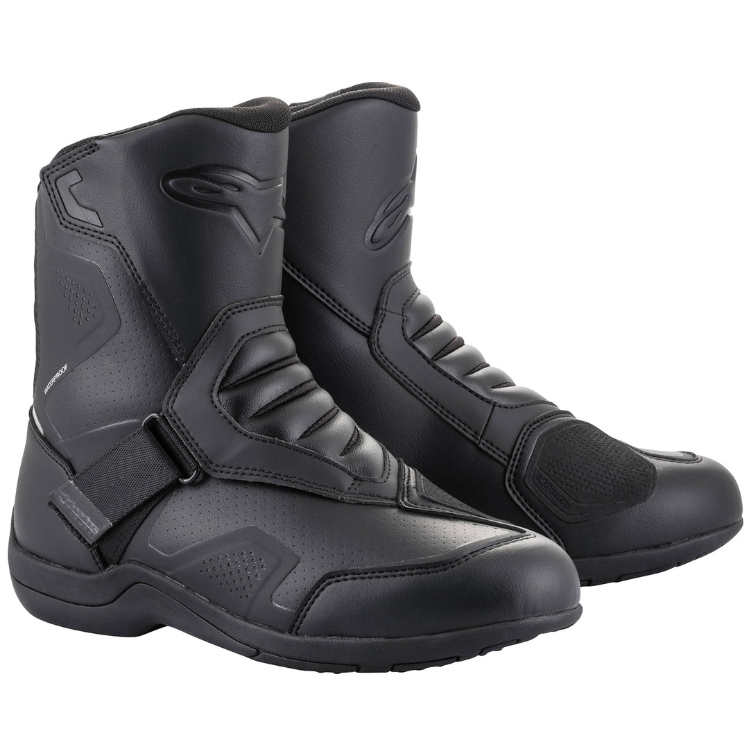 Alpinestars Ridge v2 Waterproof Boot Black - Front Side View of Pair