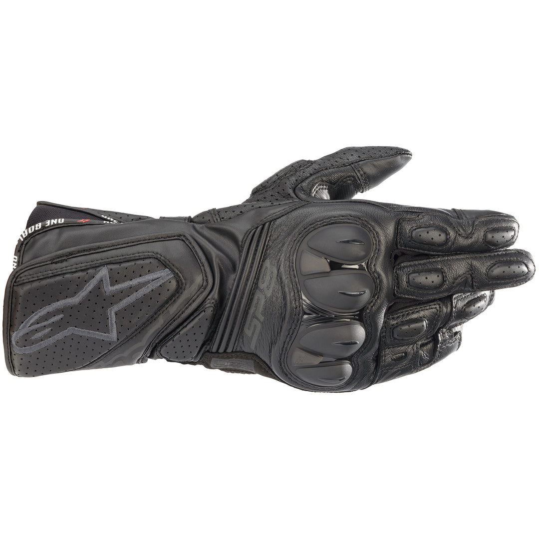 Alpinestars SP-8 v3 Glove Black/Black - Back of Hand View
