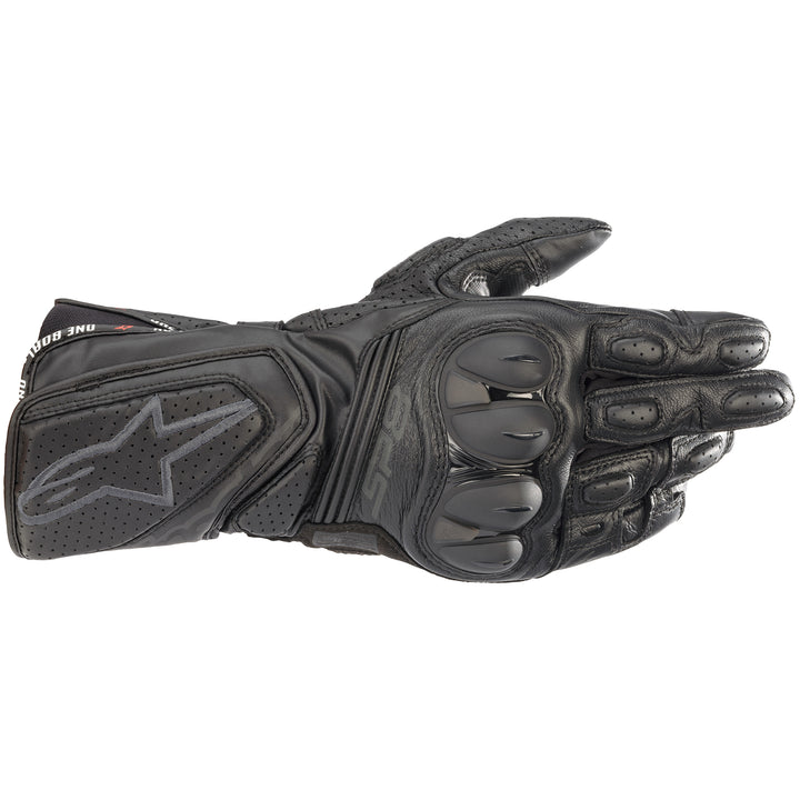Alpinestars SP-8 v3 Glove Black/Black - Back of Hand View