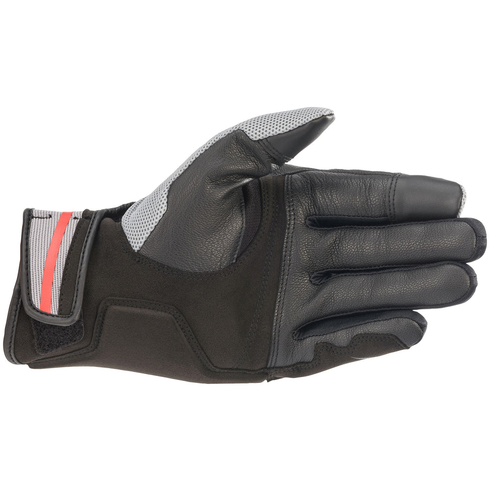 Alpinestars Chrome Glove Ash Gray/Black/Bright Red - Palm View