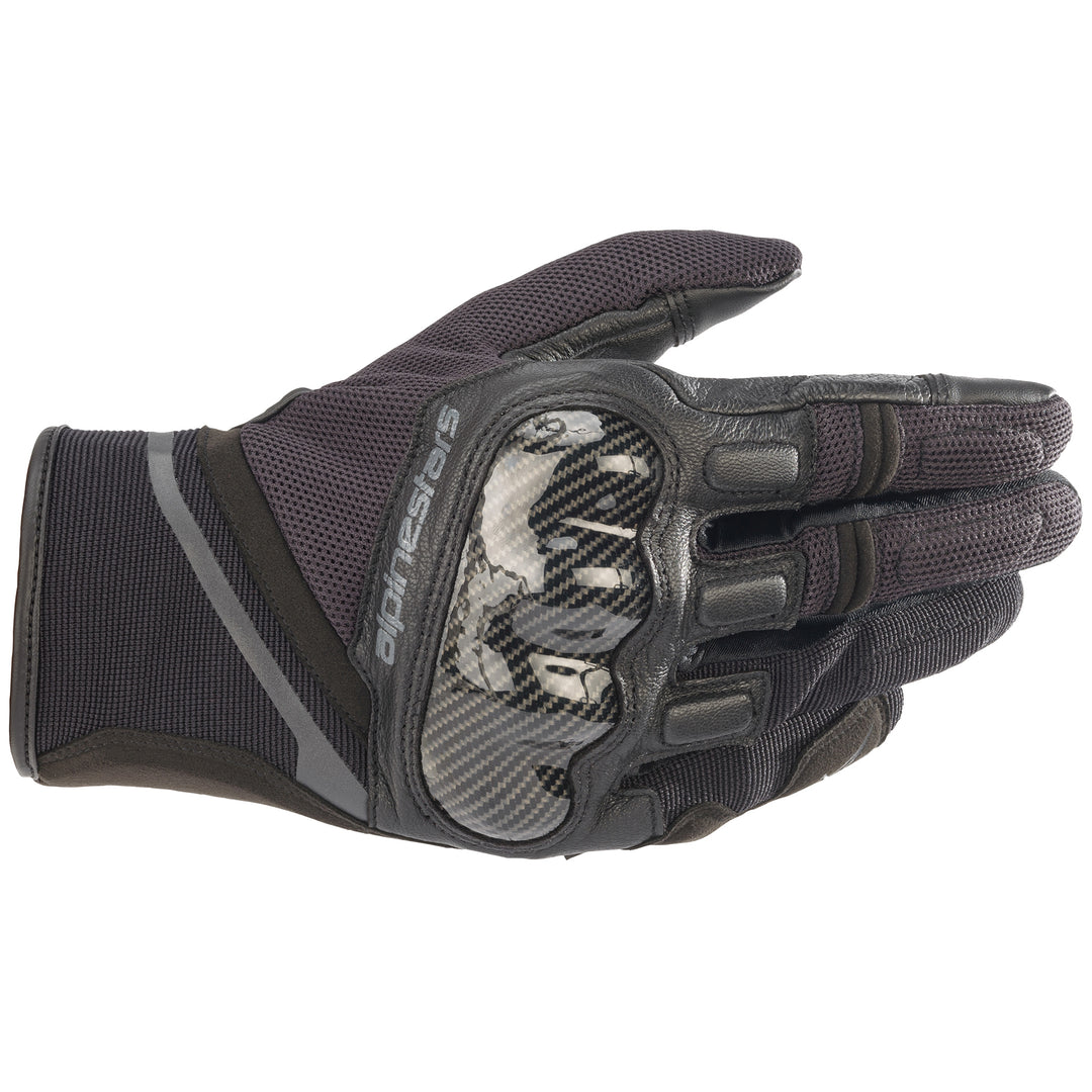 Alpinestars Chrome Glove Black/Tar Gray - Back of Hand View