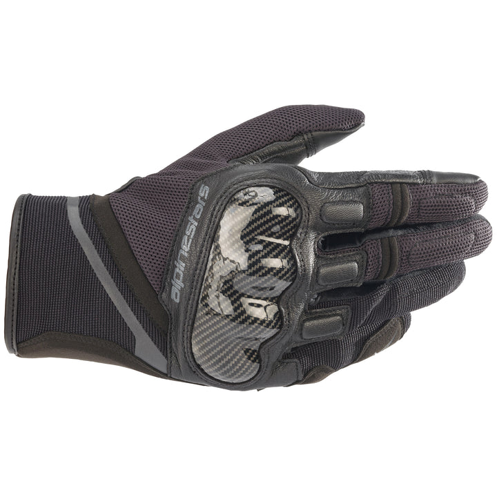 Alpinestars Chrome Glove Black/Tar Gray - Back of Hand View