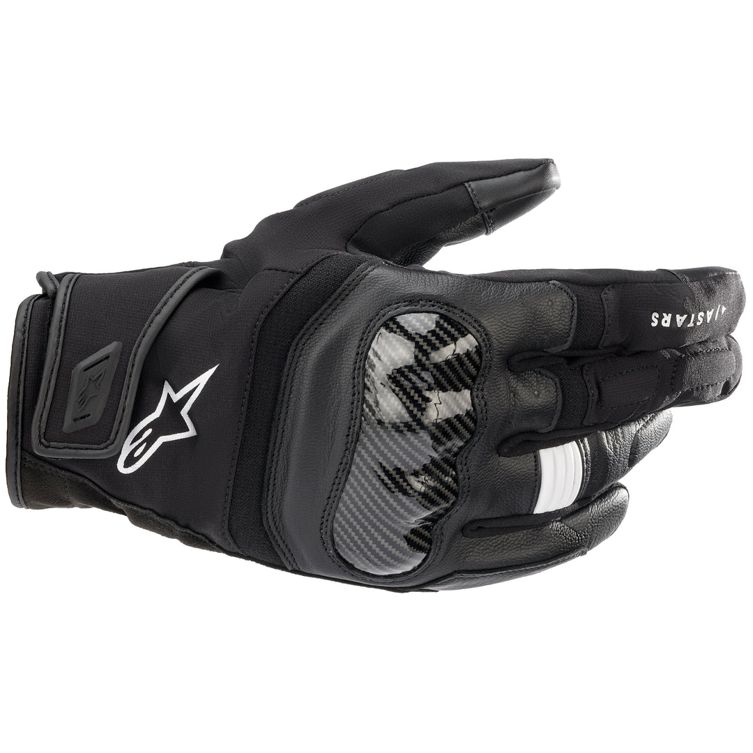 Alpinestars SMX-Z Drystar Glove Black - Back of Hand View