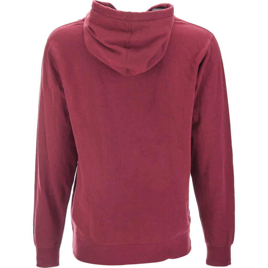 Fly Racing Corporate Zip Up Hoodie Burgundy/Black - Rear View