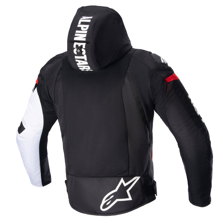 Alpinestars Zaca Air Jacket Black/White/Red - Rear View