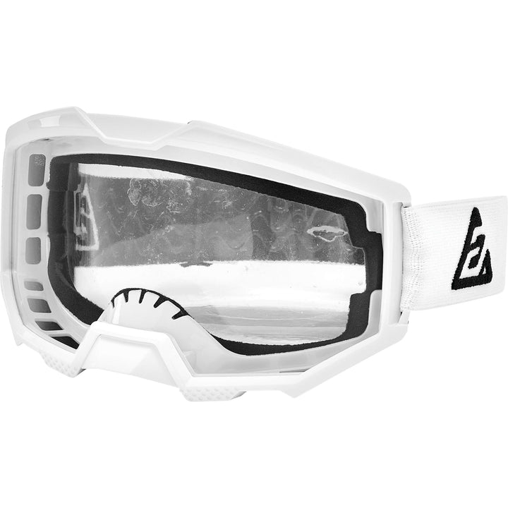 Answer Racing Apex 1 Goggle White/Black - Front Side View