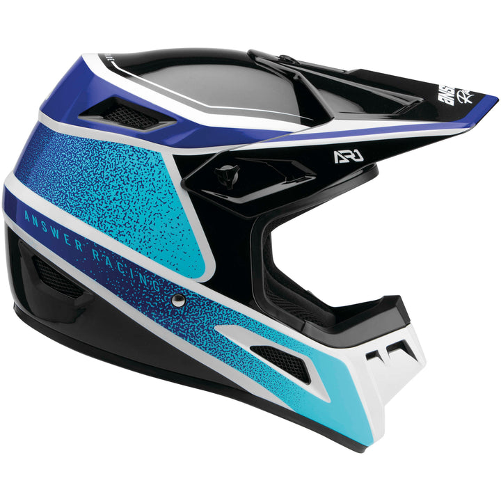 Answer AR1 Vivid Youth Off Road Helmet Reflex/Astana - Right Side View