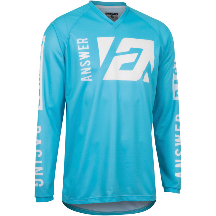 Answer Racing Youth Syncron Merge Jersey Astana/White - Front View