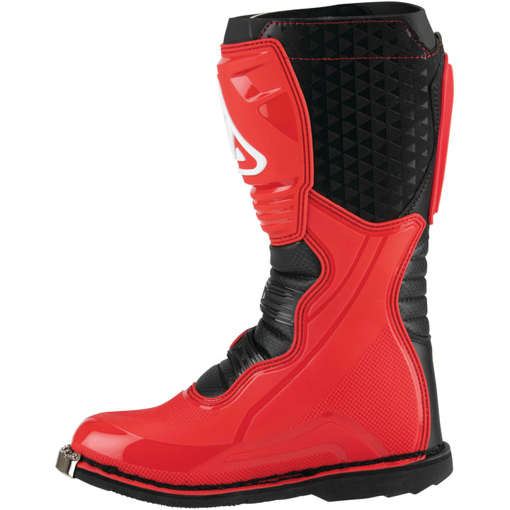 Answer Racing AR1 Race Boots Black/Red - Inner Side View