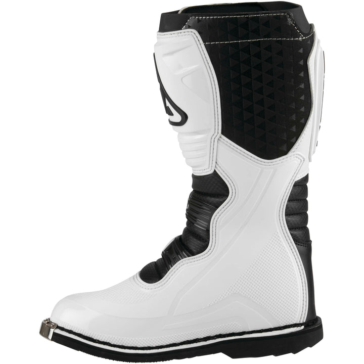 Answer Racing AR1 Race Boots Black/White - Inner Side View
