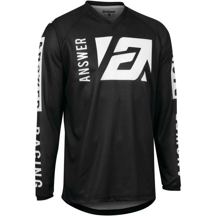 Answer Racing Youth Syncron Merge Jersey Black/White - Front View