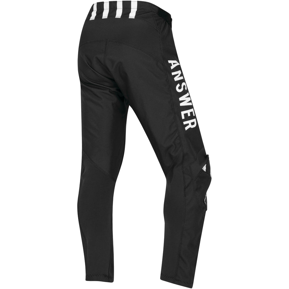 Answer Racing Men's Syncron Merge Pant Black/White - Rear View