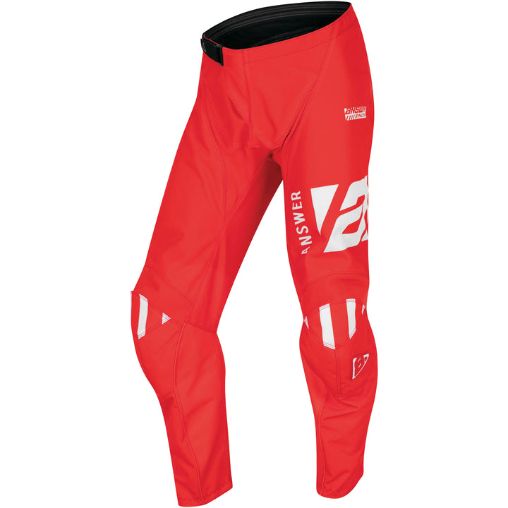 Answer Racing Men's Syncron Merge Pant Answer Red/White - Front View