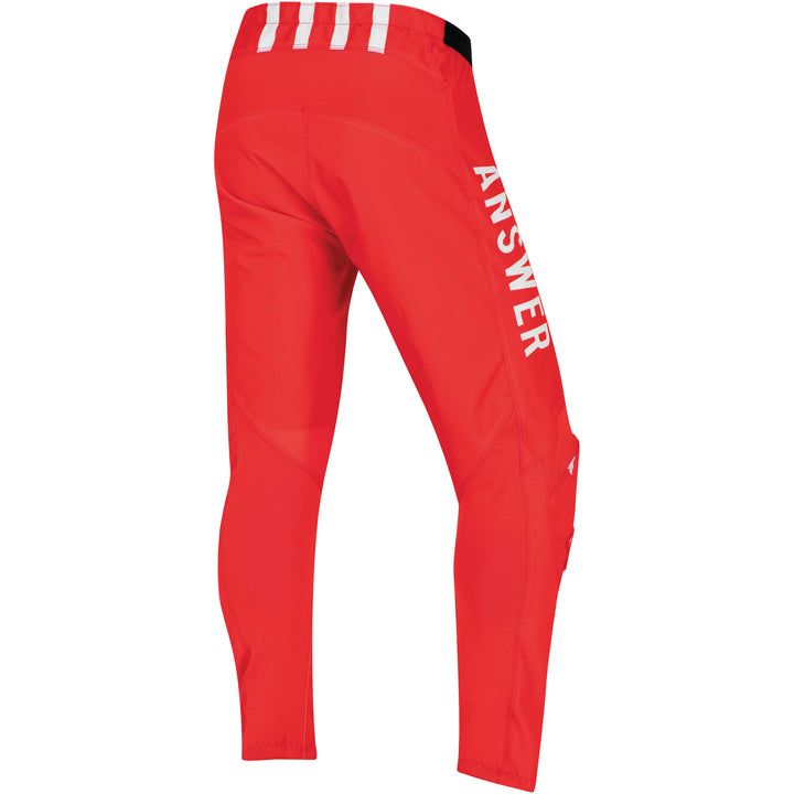 Answer Racing Men's Syncron Merge Pant Answer Red/White - Rear View