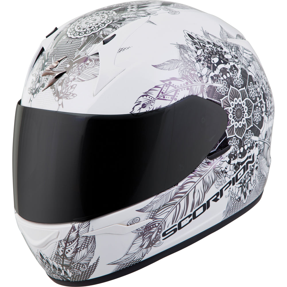 SCORPION EXO EXO-R320 Dream Helmet White - Front Side View