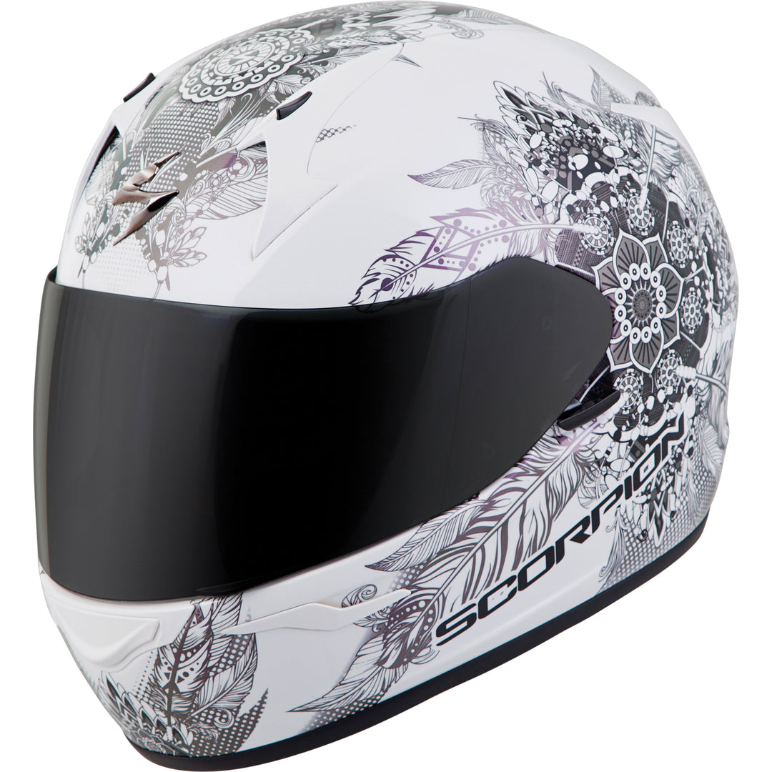 SCORPION EXO EXO-R320 Dream Helmet White - Front Side View
