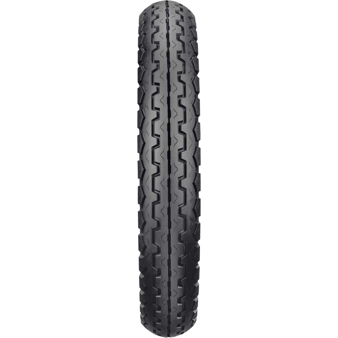Dunlop K81/TT100 Motorcycle Tire Front / Rear - Straight-On View of Treads