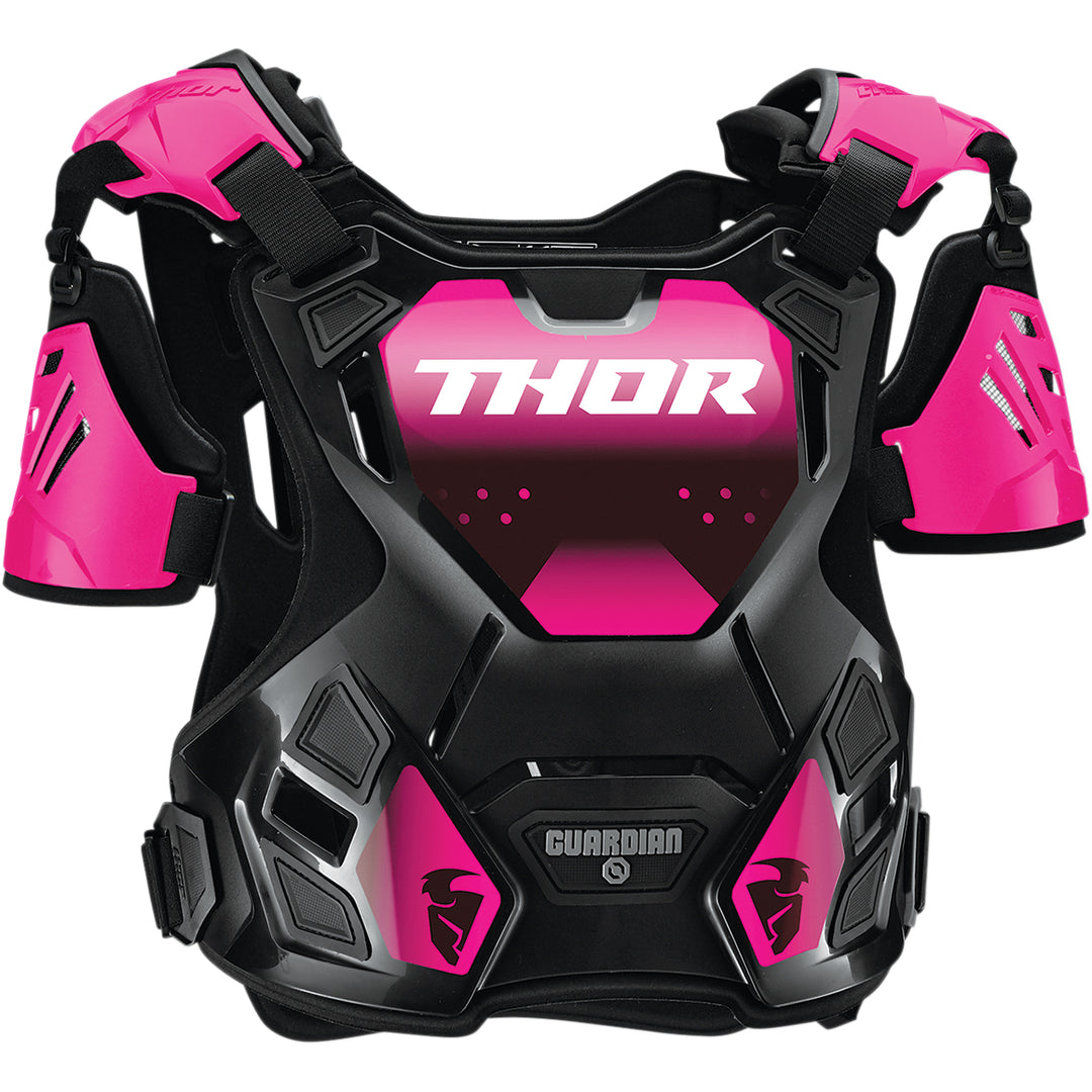 THOR Women's Guardian Roost Deflector Black/Pink - Front View