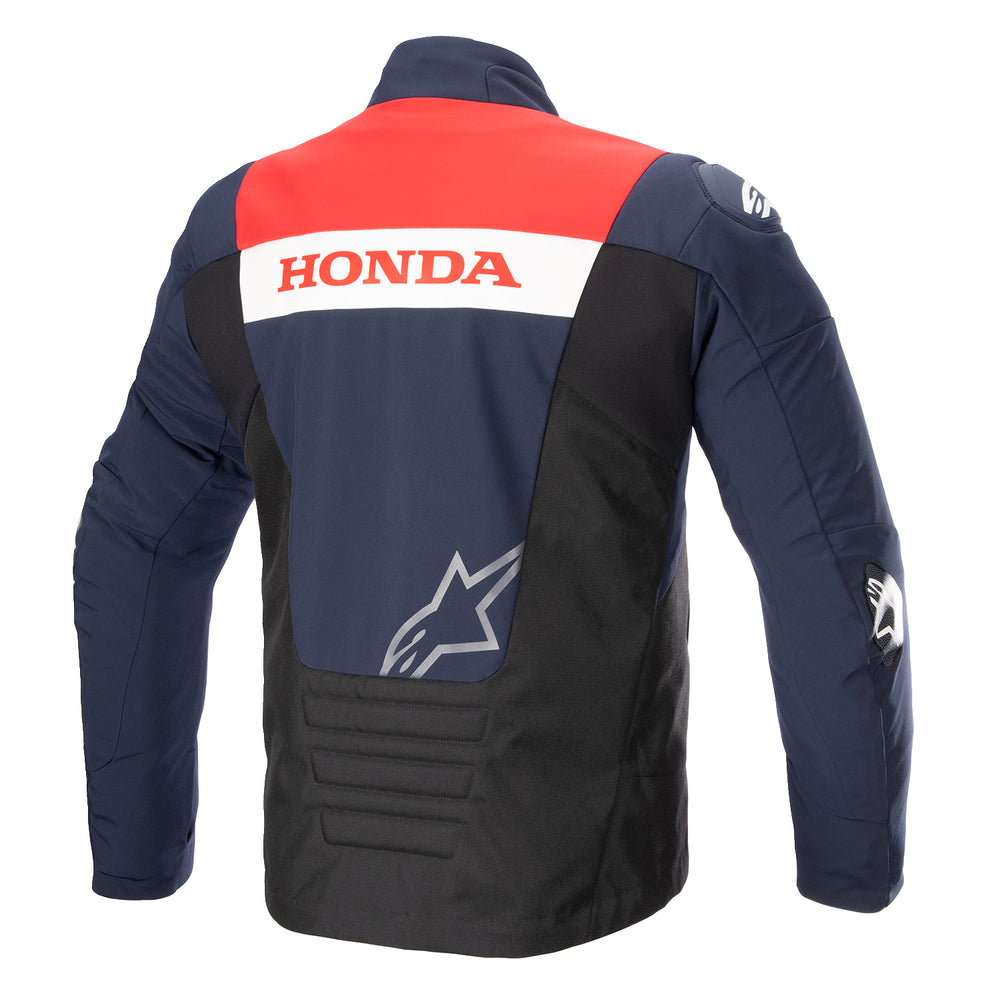 Alpinestars Honda SMX Waterproof Jacket Blue/Black/Red - Rear View