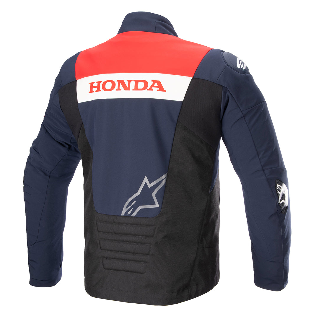 Alpinestars Honda SMX Waterproof Jacket Blue/Black/Red - Rear View