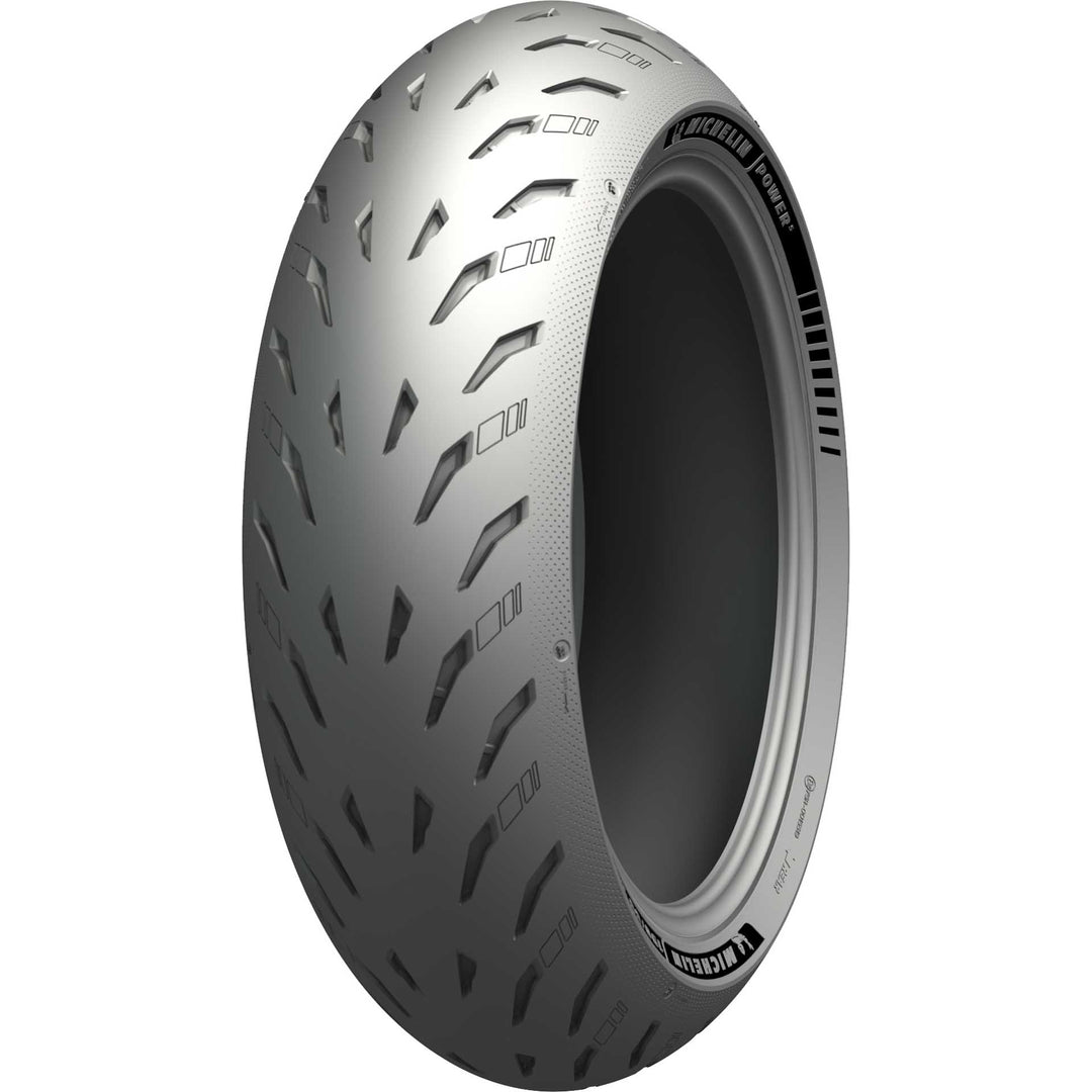 Michelin Power 5 Tire Rear - Angled Side View