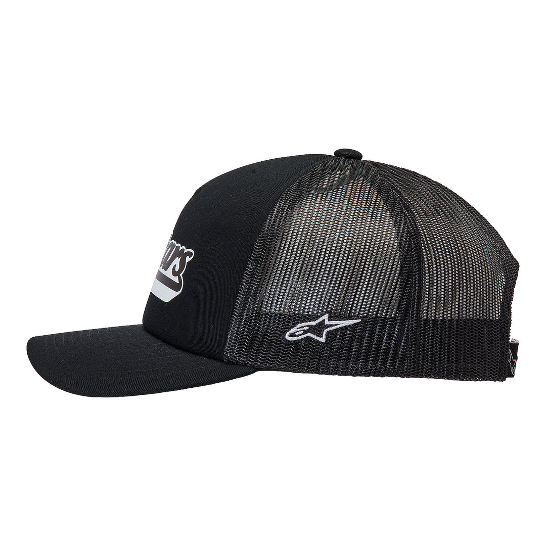Alpinestars Delivery Trucker Hat Black/Black - Left Side View