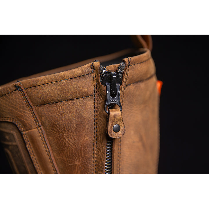ICON Elsinore 2™ Boots Brown - Close-Up of Zipper