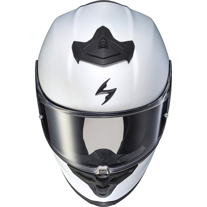 SCORPION EXO EXO-R1 Air Solid Helmet White - Front Top View