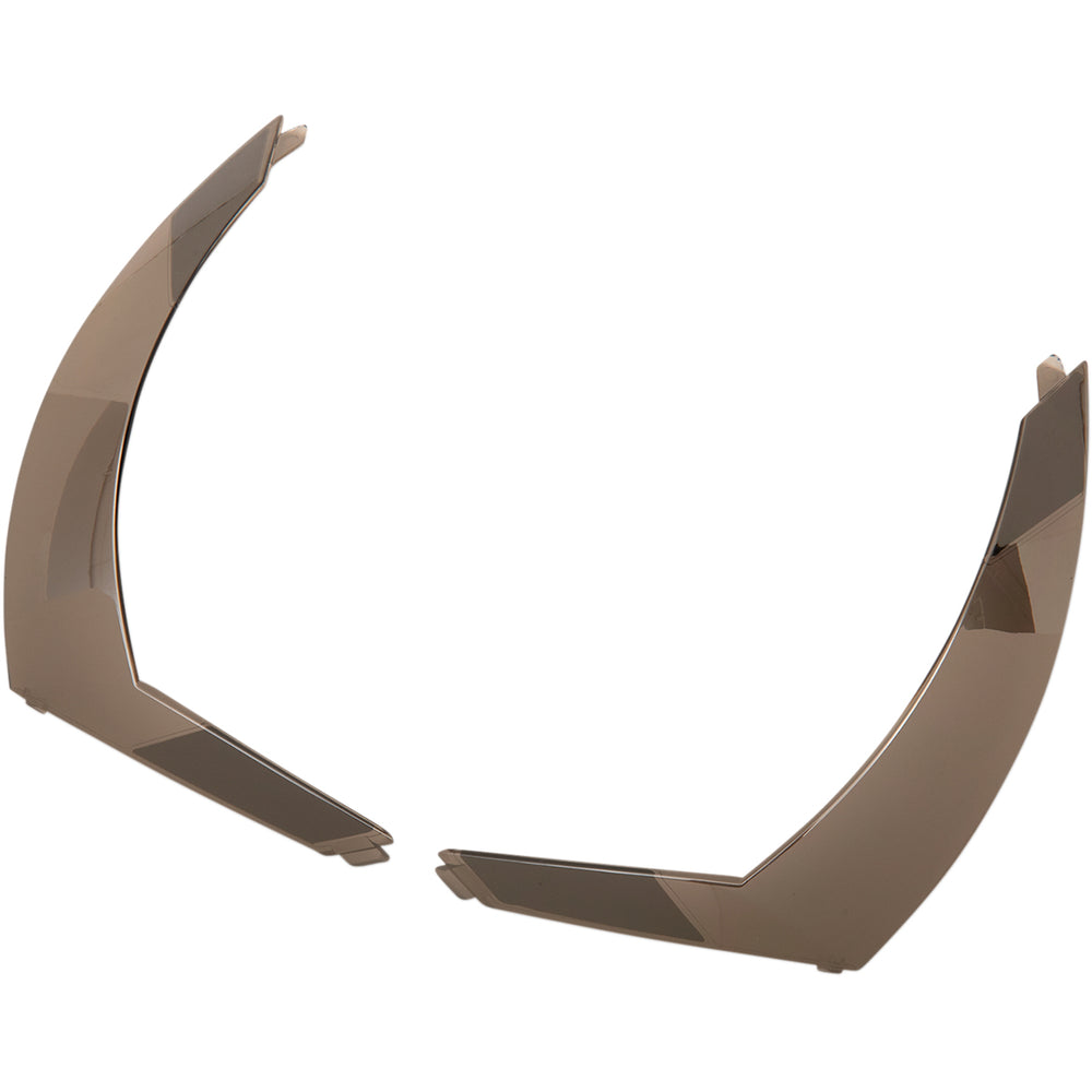 ICON Airform™ Helmet Rear Spoiler RST Silver - Top View of Pair