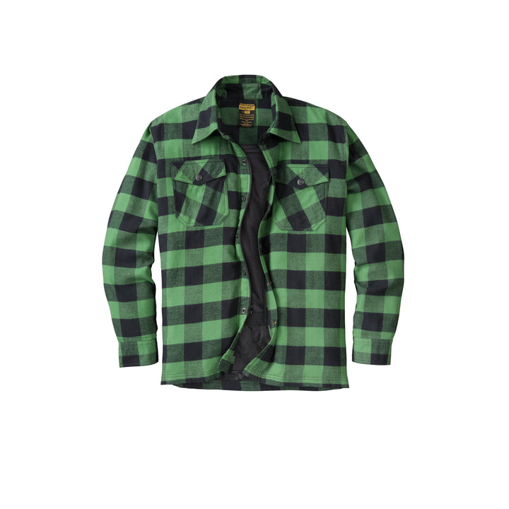 SCORPION EXO Covert Moto Flannel Green/Black - Front View