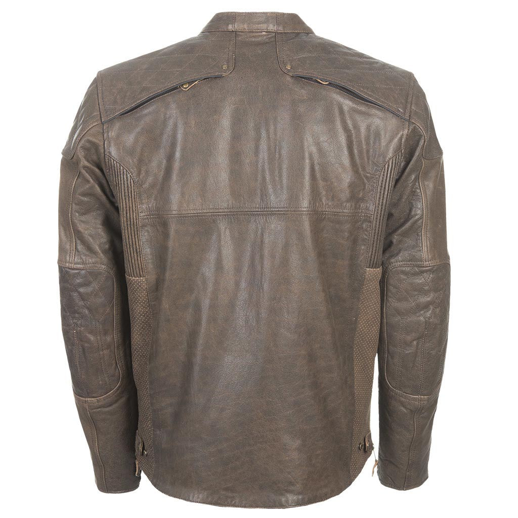 Highway 21 Gasser Jacket Vintage Brown - Rear View