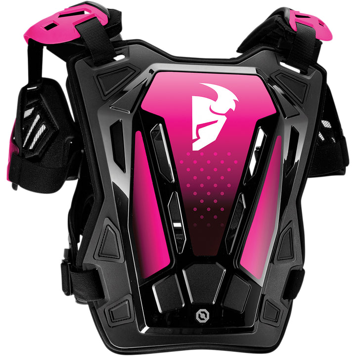 THOR Women's Guardian Roost Deflector Black/Pink - Rear View