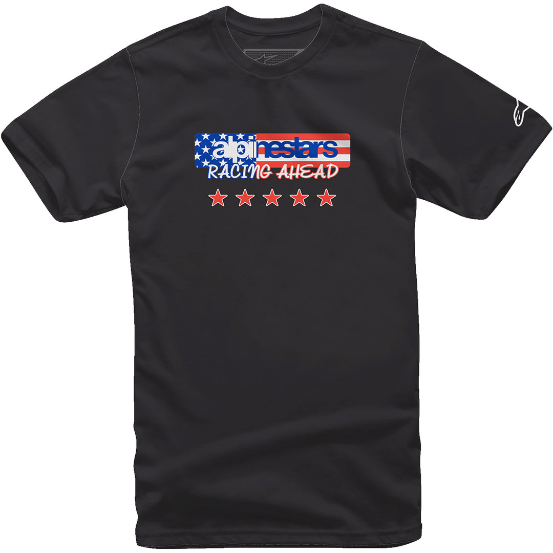Alpinestars USA Again T-Shirt Black - Front View