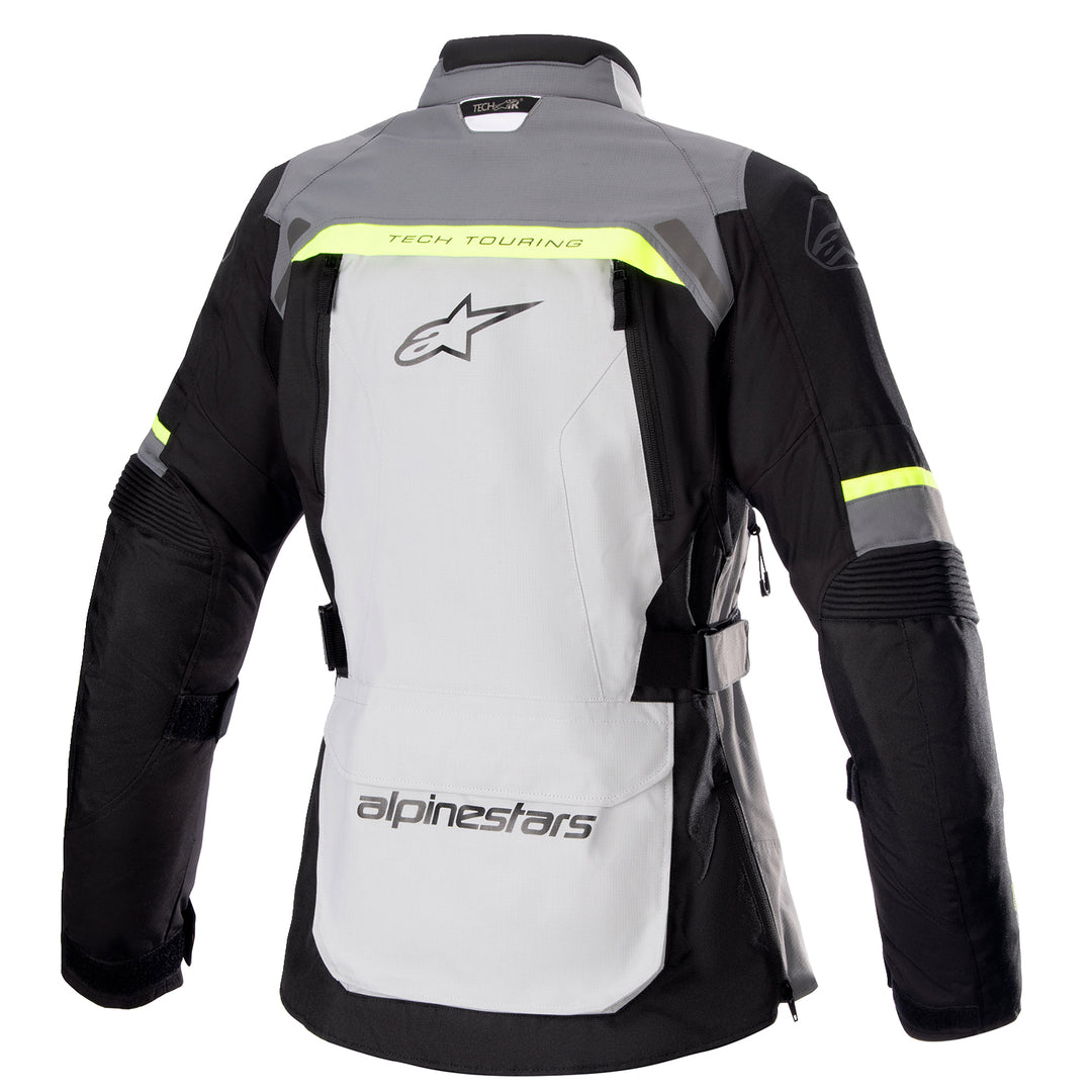 Alpinestars Stella Bogota Drystar Jacket Gray/White - Rear View